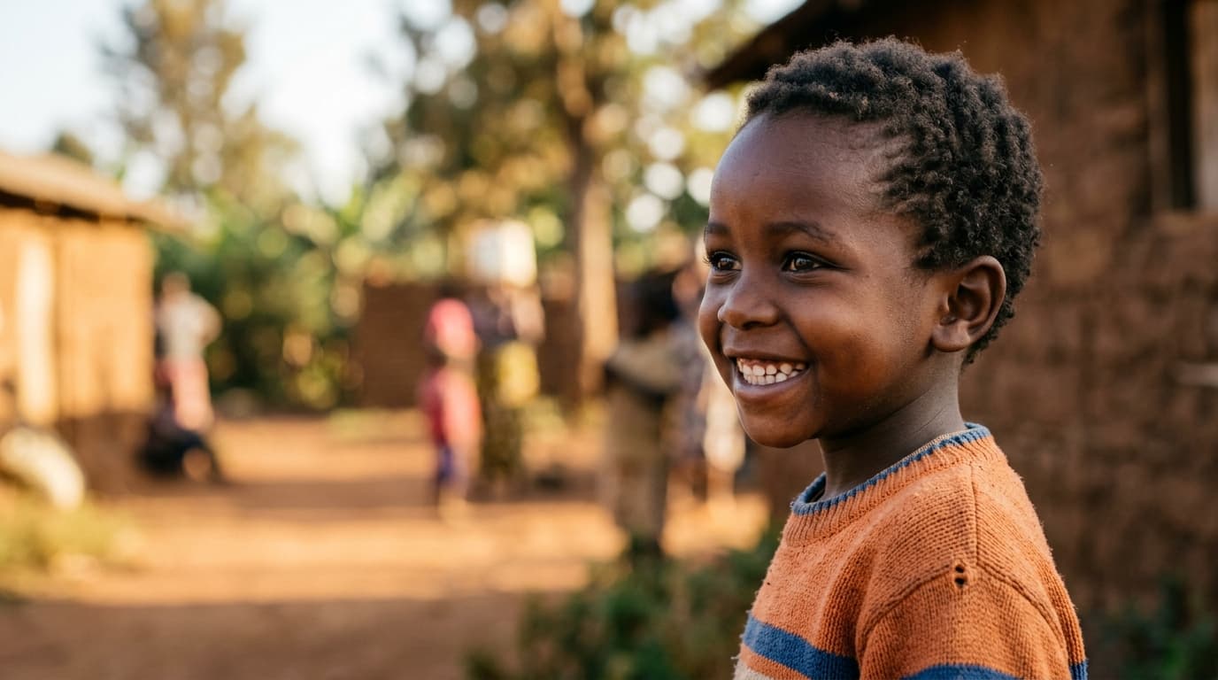 Enfant africain souriant